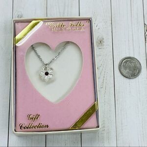 Little Folks VTG Flower Kids Necklace